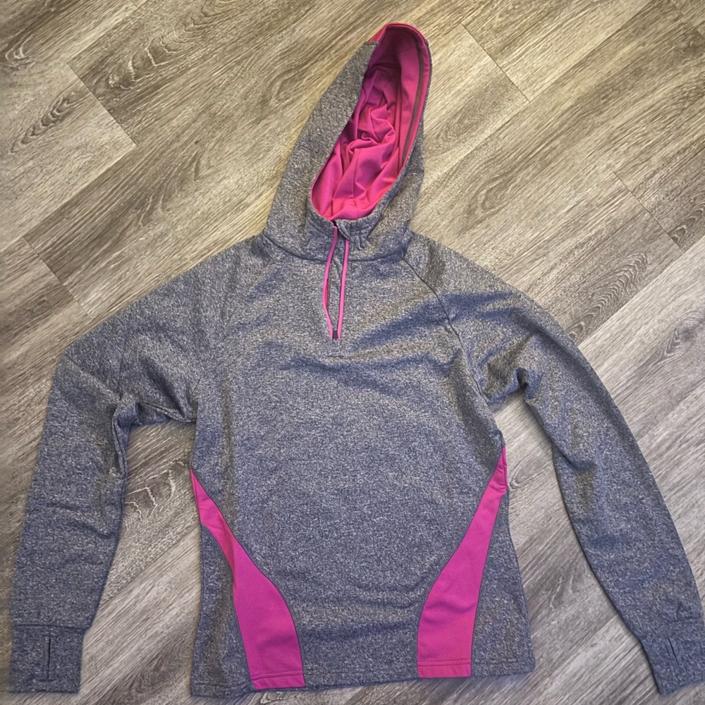 Augusta Sportswear Pink and Gray Hoodie